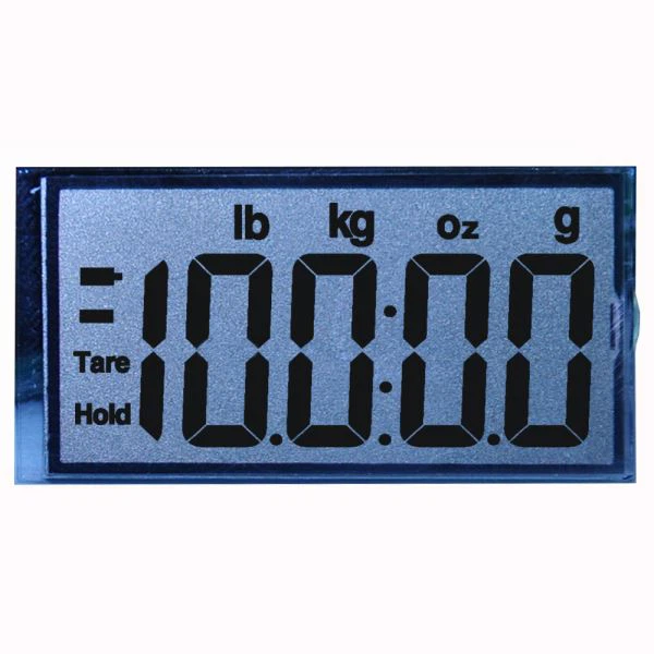TN 7 segmentti LCD-näyttö Mukautettu LCD-moduuli