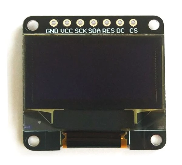 Pieni koko OLED  128 x64 0. 96  tuuman  7  PIN OLED -näyttögrafiikka yksivärinen OLED-näyttömoduuli